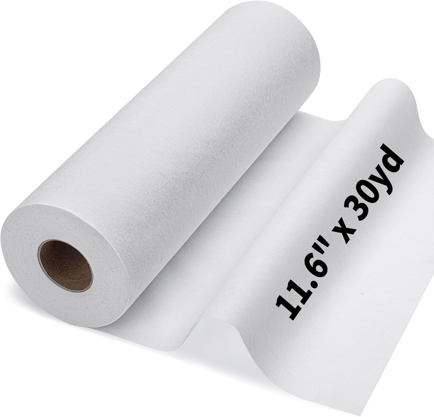Medium Weight Interfacing Fabric for Sewing: White 11.6" x 30yd Iron On Non-Wove