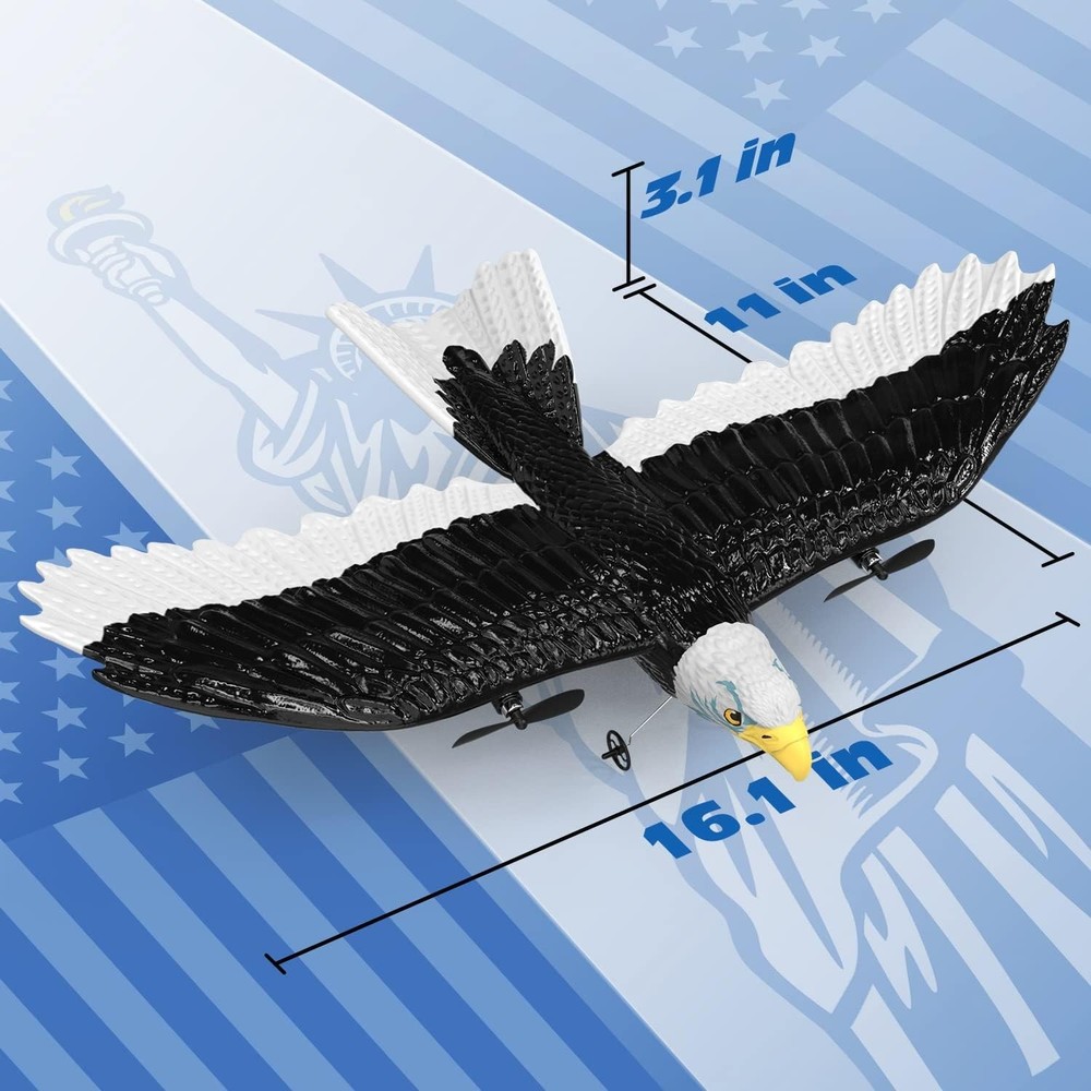 RC Plane, Remote Control Eagle Plane, RTF Airplane, 2.4GHZ 2CH Flying Bird wi...