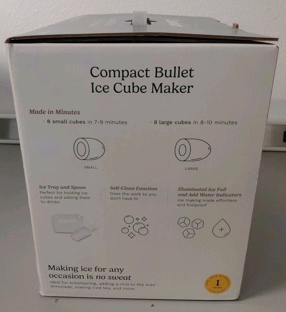 Cuisinart Compact Bullet Ice Cube Maker