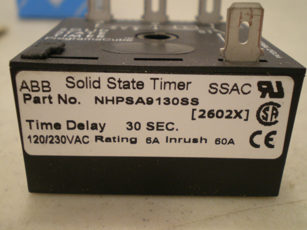New! NHPSA9130SS 2602X Entrelec SSAC Solid State Timer 30 Sec. Programacube