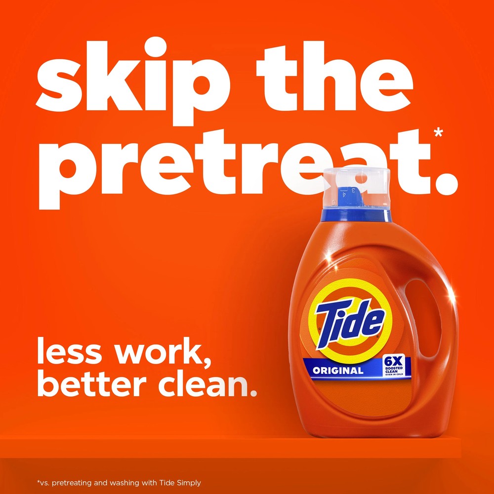 Laundry Detergent Liquid Boosted Cleaning Power Original Scent