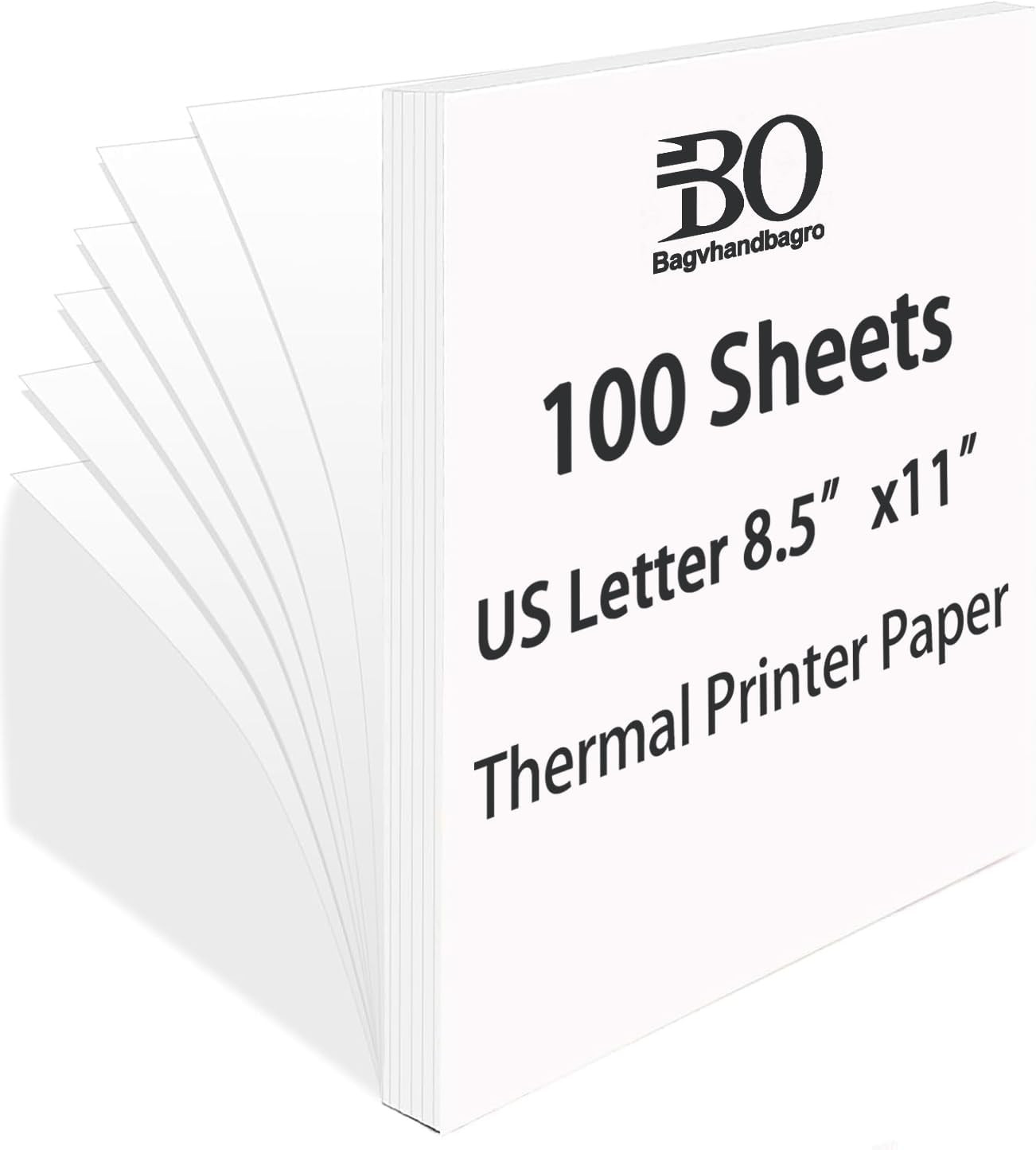 Sheets Thermal Printer Paper US Letter Size Advanced Printing P 100 8.5'' 11''