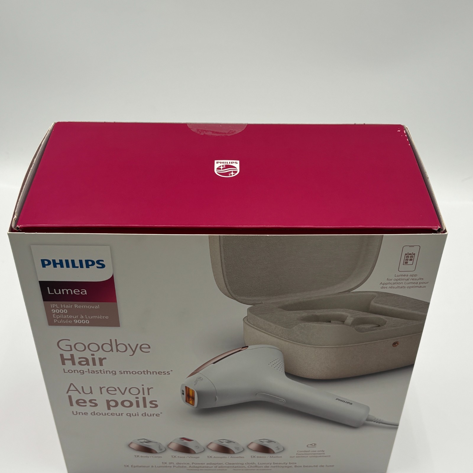 Philips Lumea 9000 Series IPL Hair Removal Device - Luxury Beauty Box BRI984 NEW