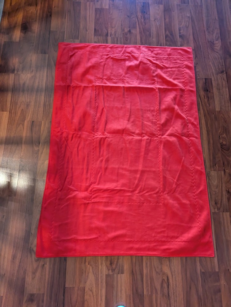 Patchwork Lap Quilt Blanket Throw Multicolor 50”x 35” - Please See Video