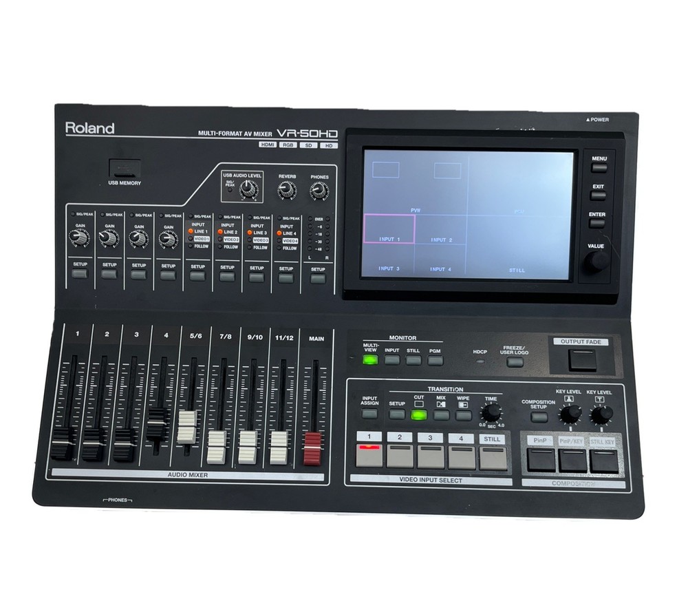 Roland VR-50HD - Multi-Format Audio/Video Mixer - Great for Streaming