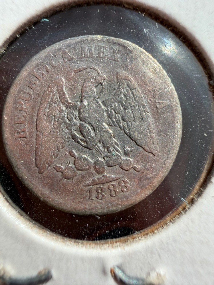 1888-As Mexico 5 Centavos Alamos Mint RARE!!!
