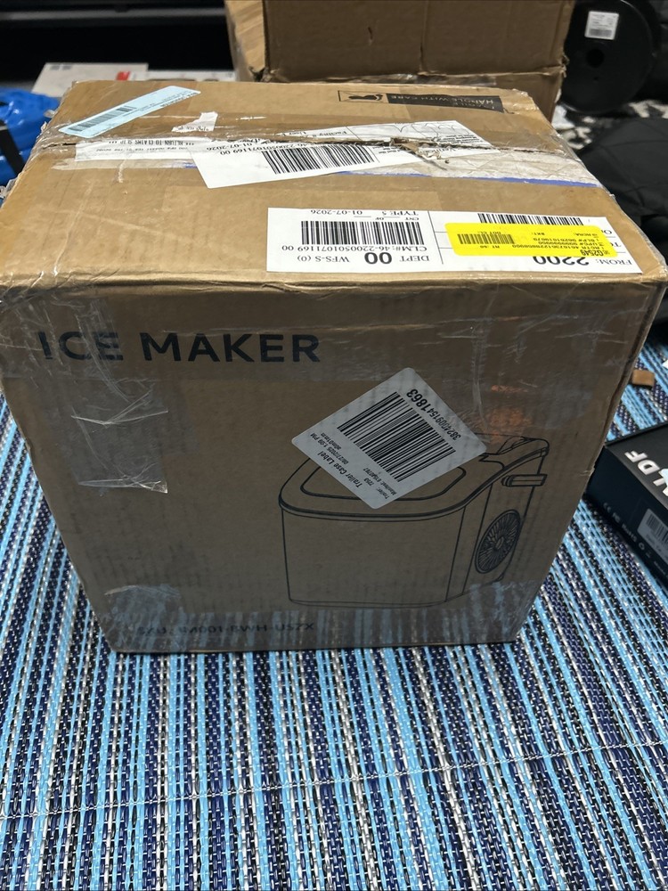 Portable Ice Maker Countertop, 9Pcs/8Mins, 26lbs/24H