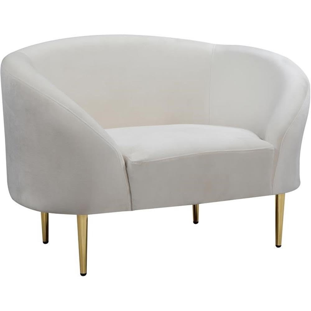 Meridian Furniture Ritz Collection Modern Contemporary Velvet Upholstered - m