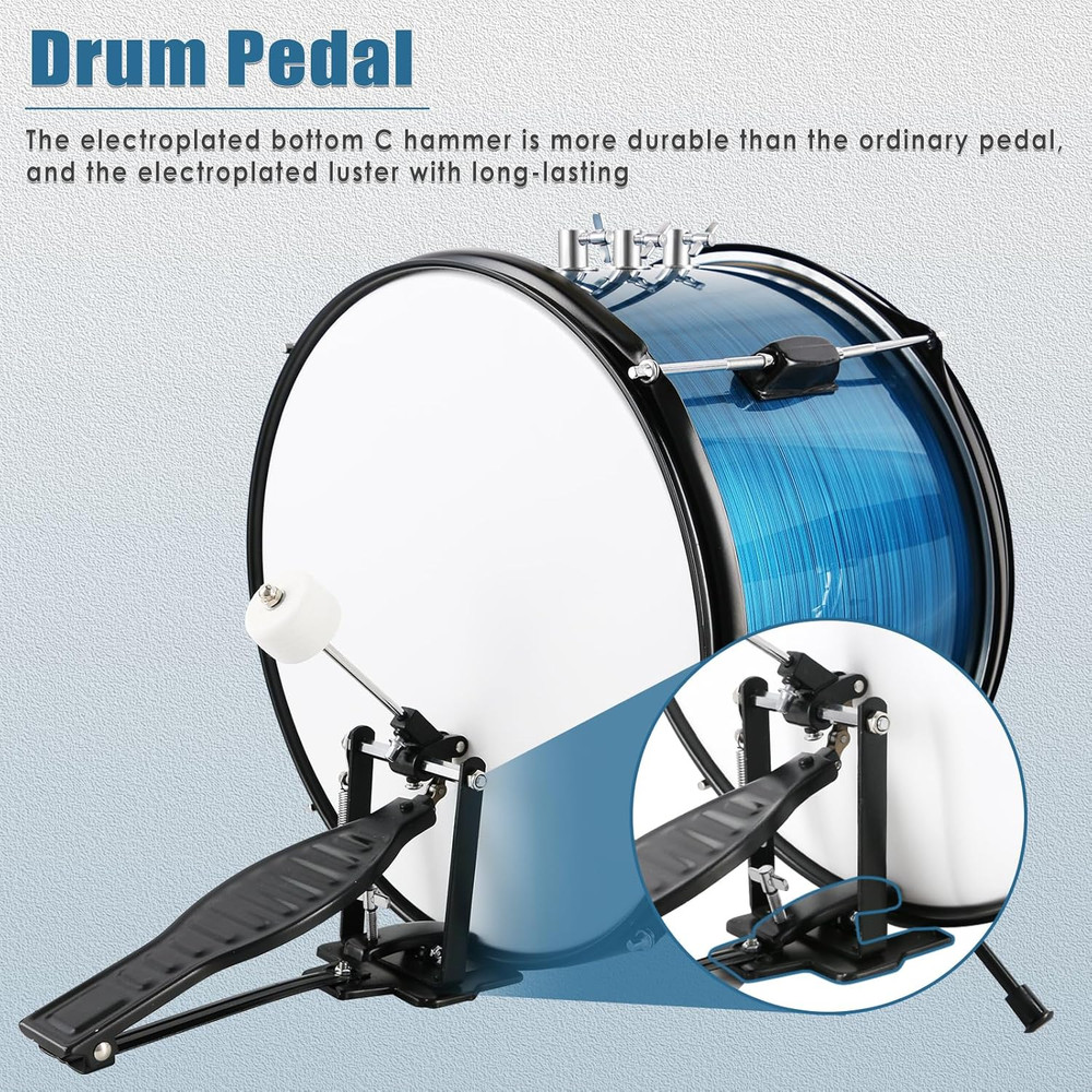 Drum Set, 3 Piece 14'' Drum Sets for Drummer,Beginner, Drum Set with Adjustable