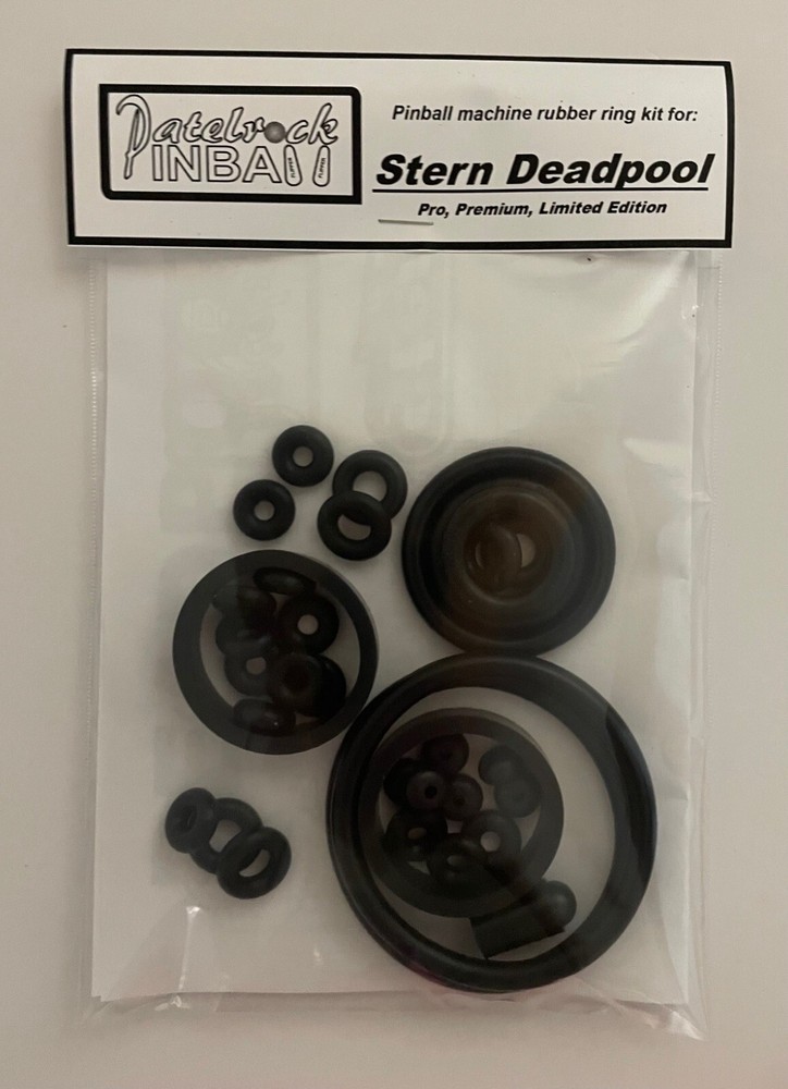 Stern Deadpool Pinball Machine Rubber Ring Kit **customize your kit**