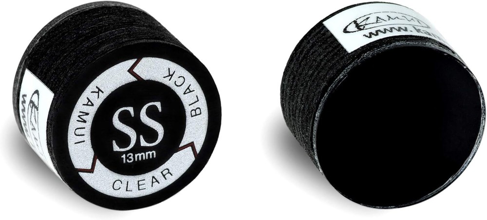 Super Soft 13mm Black Laminated Pool Billiard Cue Tip - Precision Performance