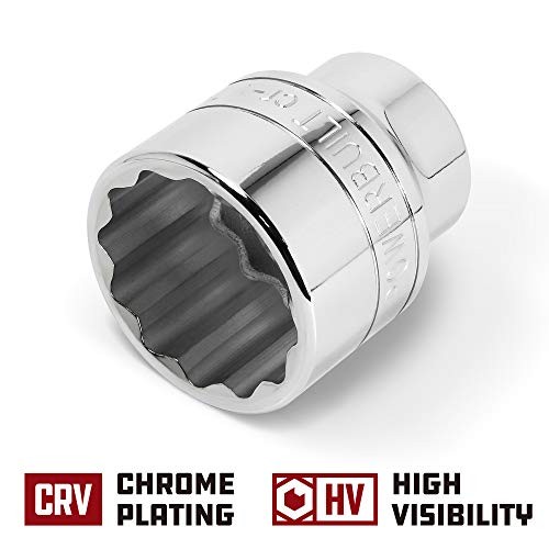 643240 3/4-Inch Drive 12 Point Socket, Silver 46mm