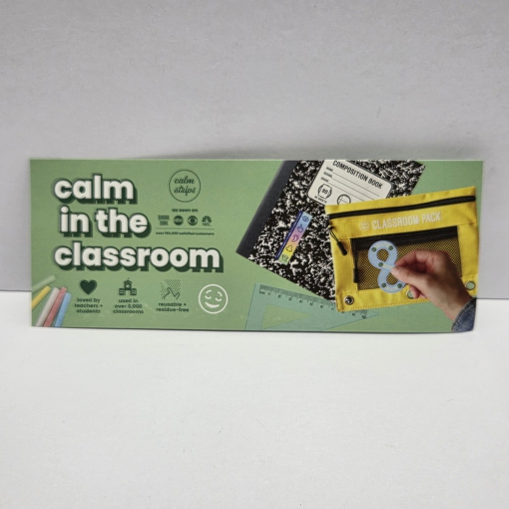 Original Calm Strips Sensory Textured Stickers - 30 Count Pack.