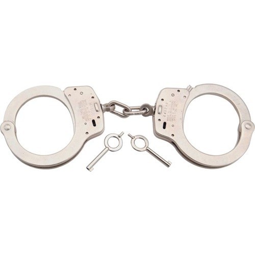 Smith & Wesson Solid Nickel Handcuffs – Durable Double Lock Design