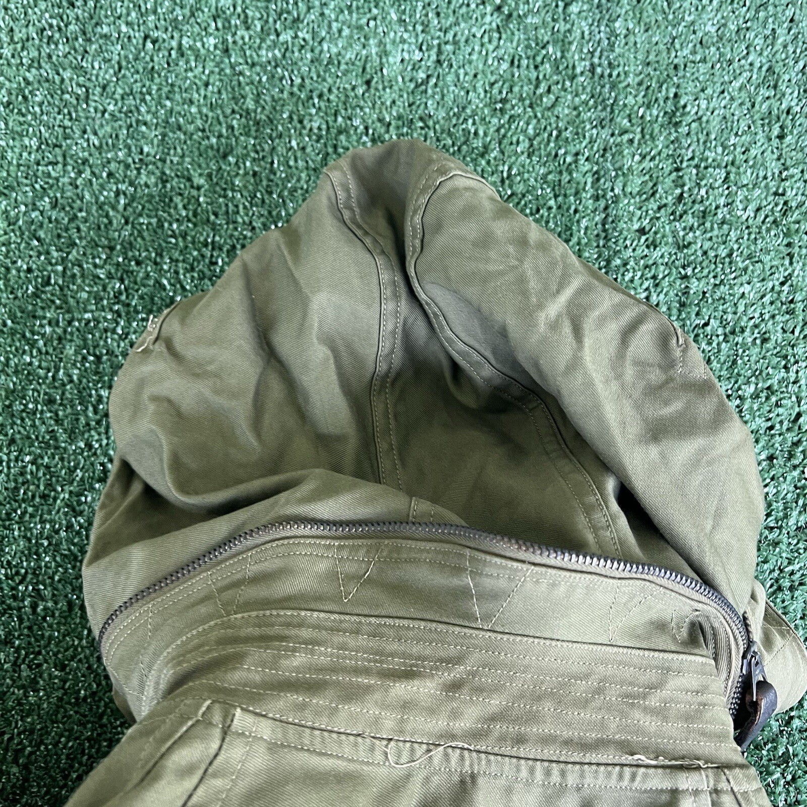 Vintage 50s 60s Korea Vietnam War OG 107 Sateen Jacket Medium Regular Reflective