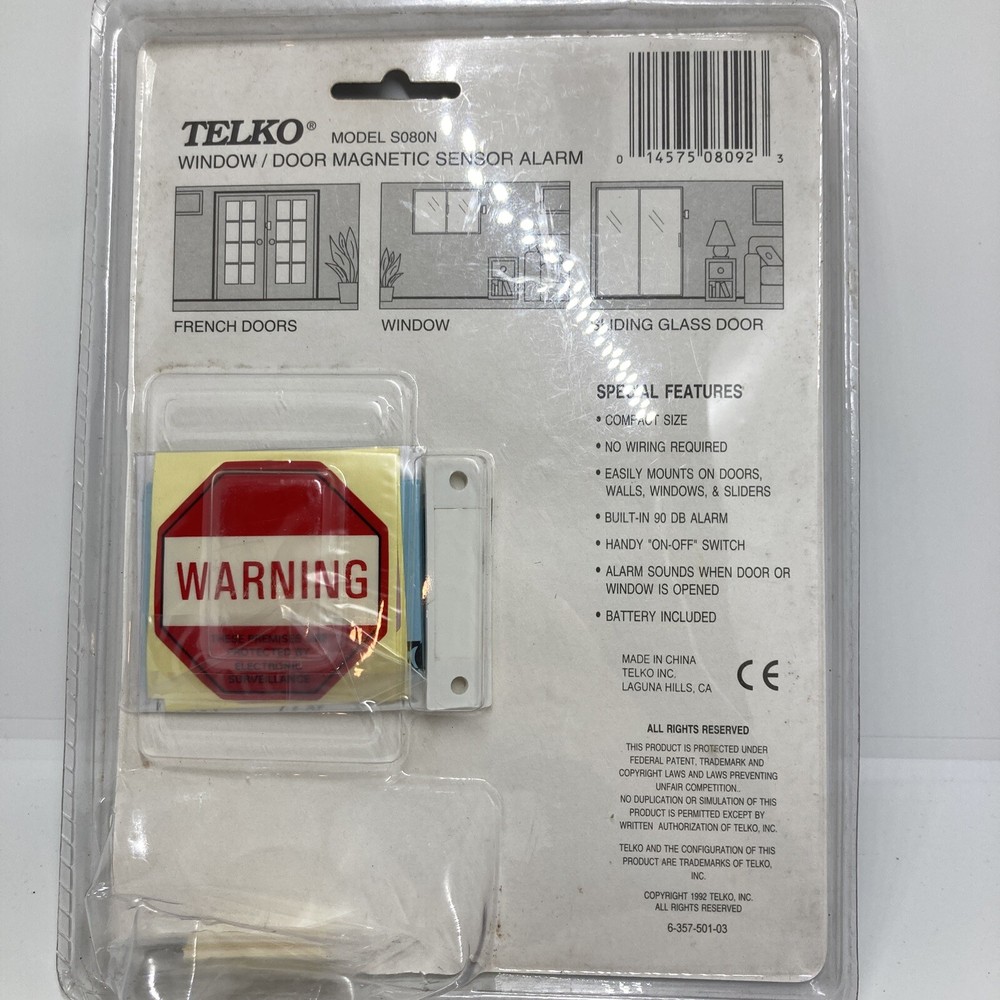 *New* Telko Mini Window Alarm - Easy Install