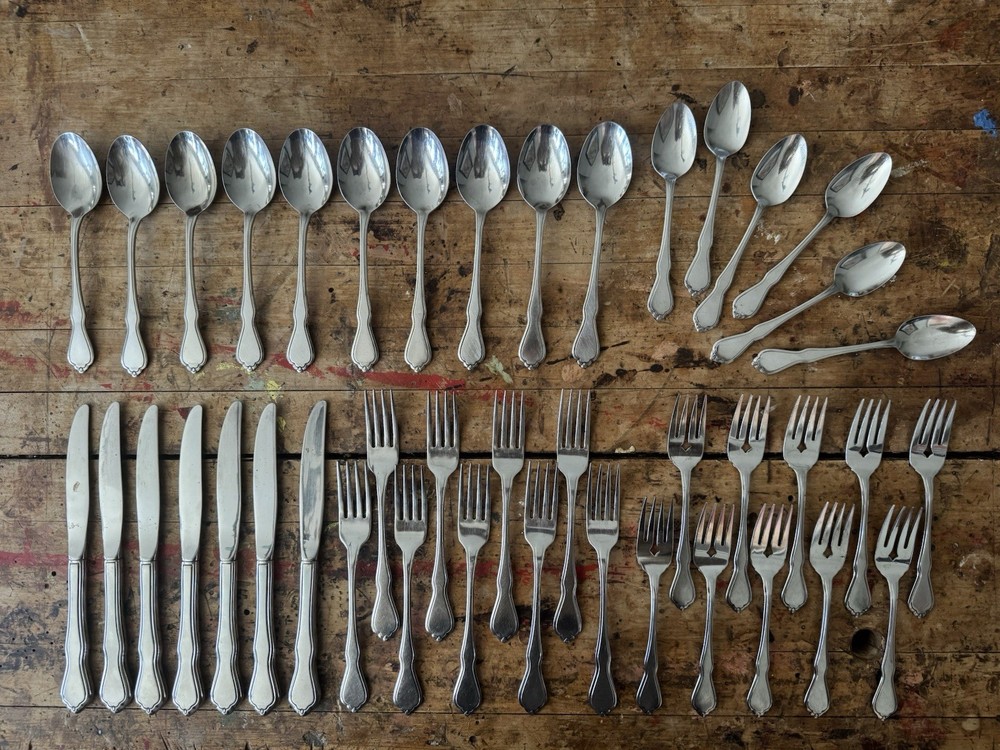 SSS Oneida Trinity Stainless Flatware (set Of 42)