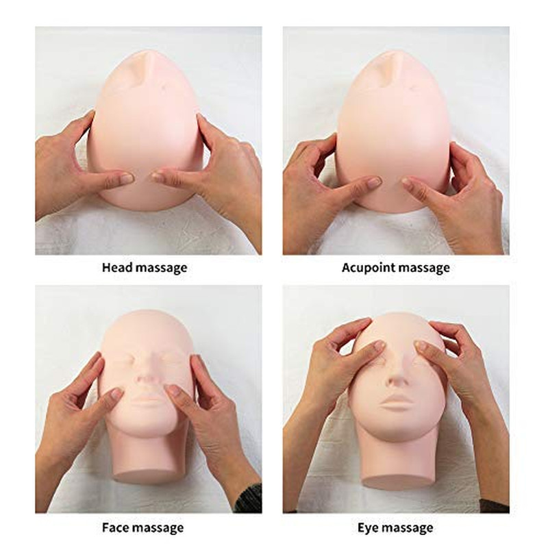 LASHVIEW Lash Mannequin Head, Practice Training Head for Make up and Lash Extent