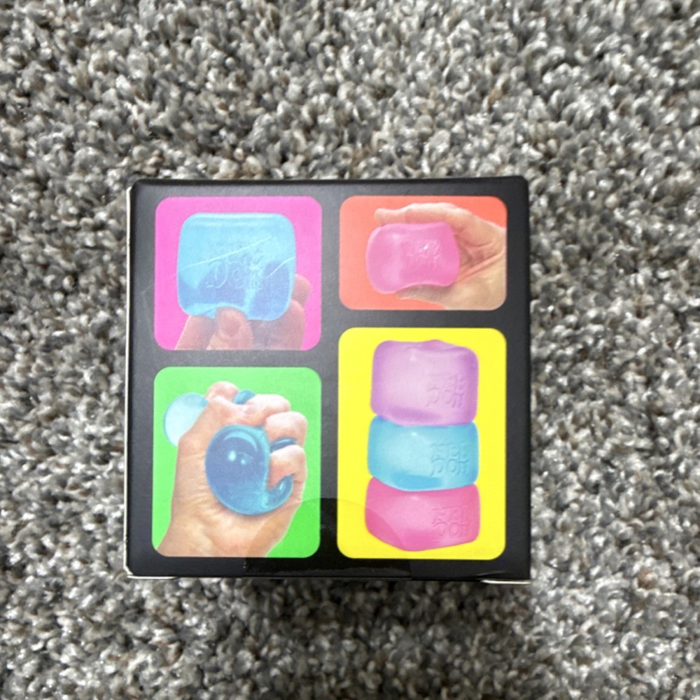 Nee Doh Nice Cube Super Solid Squish Toy Purple 8+ Years