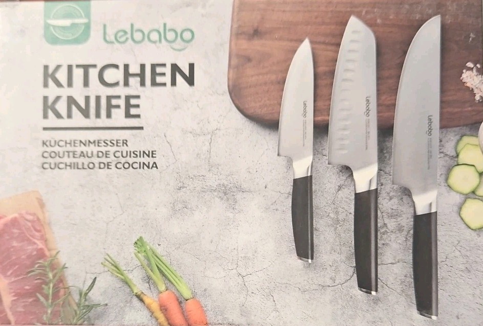 Lebabo 7" Santoku Knife New Sealed