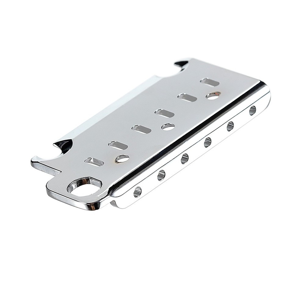 Chrome 6 String Tremolo Bridge Plate for Stratocaster ST 54mm String Spacing