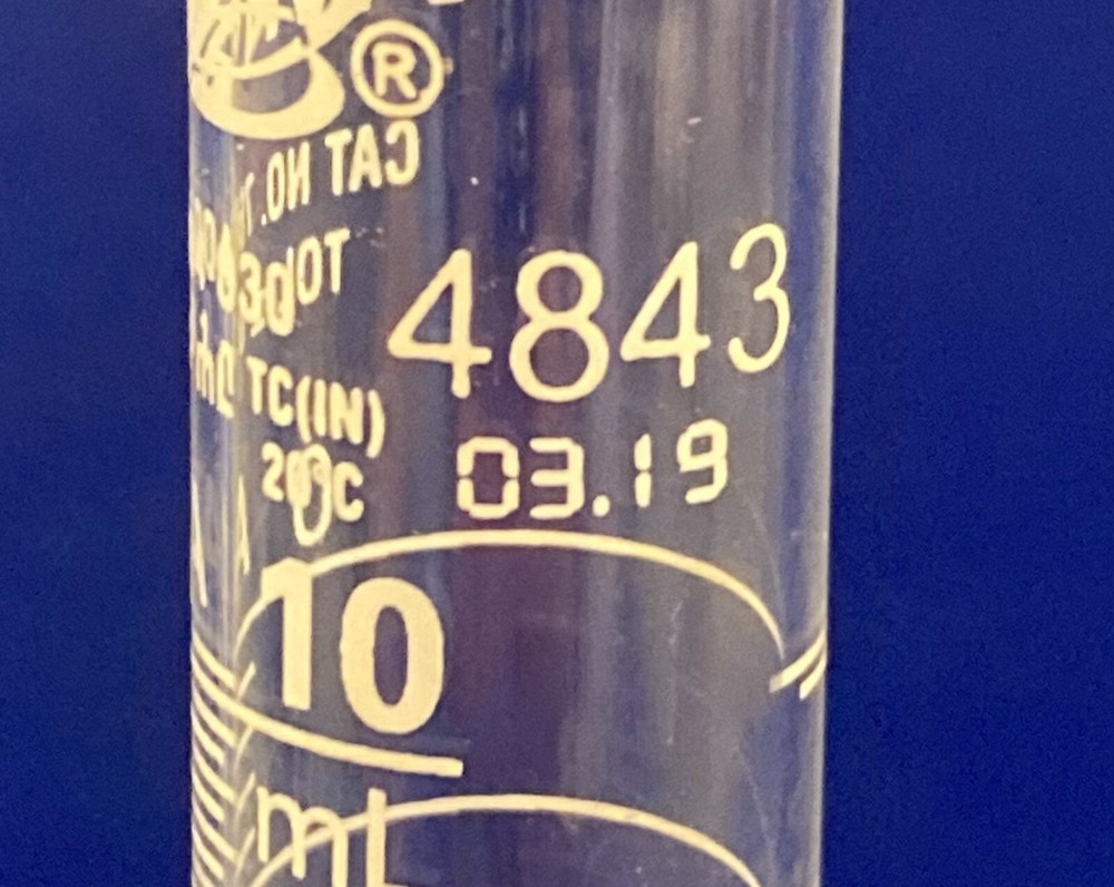 VWR Measuring Cylinder 76004-030 with Spout, Hexagonal Base, Class A, 10 mL