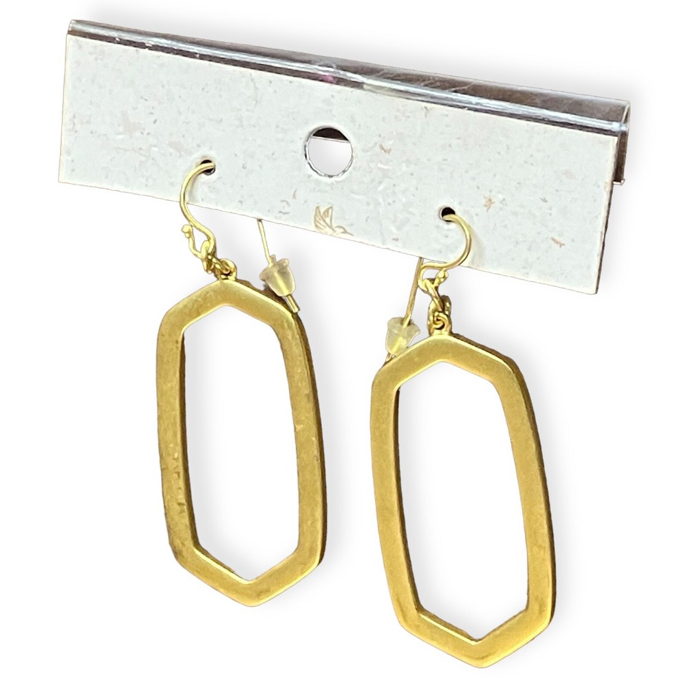 Hexagon Dangle Hoop Drop Statement Earrings Multi-Color NEW