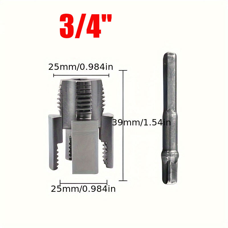 PVC Pipe Thread Cutting Tool, Integrated Internal & External Pipe Threading Tool