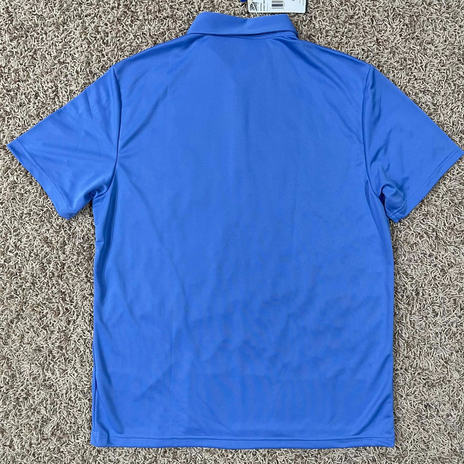 Adidas Men's Golf Performance Soft Polo Shirt Blue, Size Large (New)