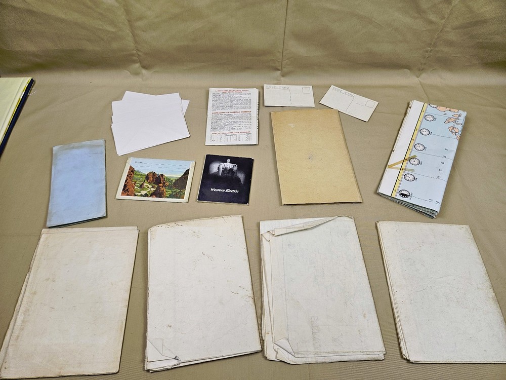 Literature & Maps from WWII footlocker