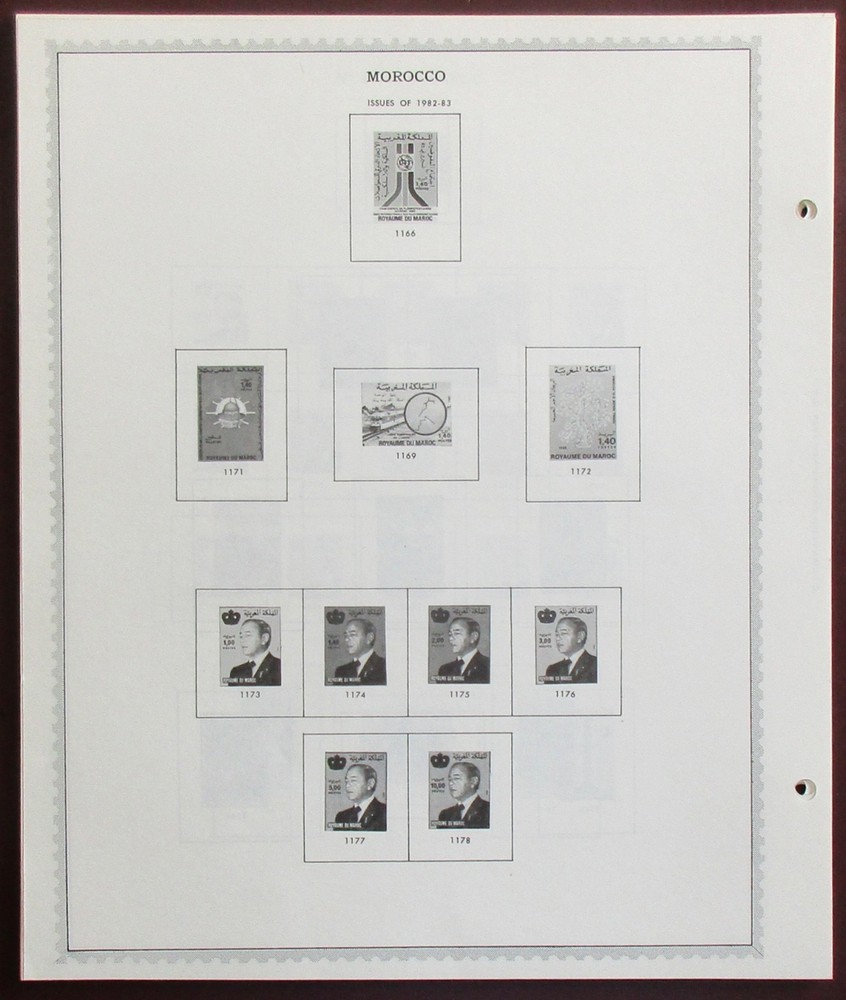 Morocco: Clean Set of Unused Minkus Supreme Global Pages to 1983