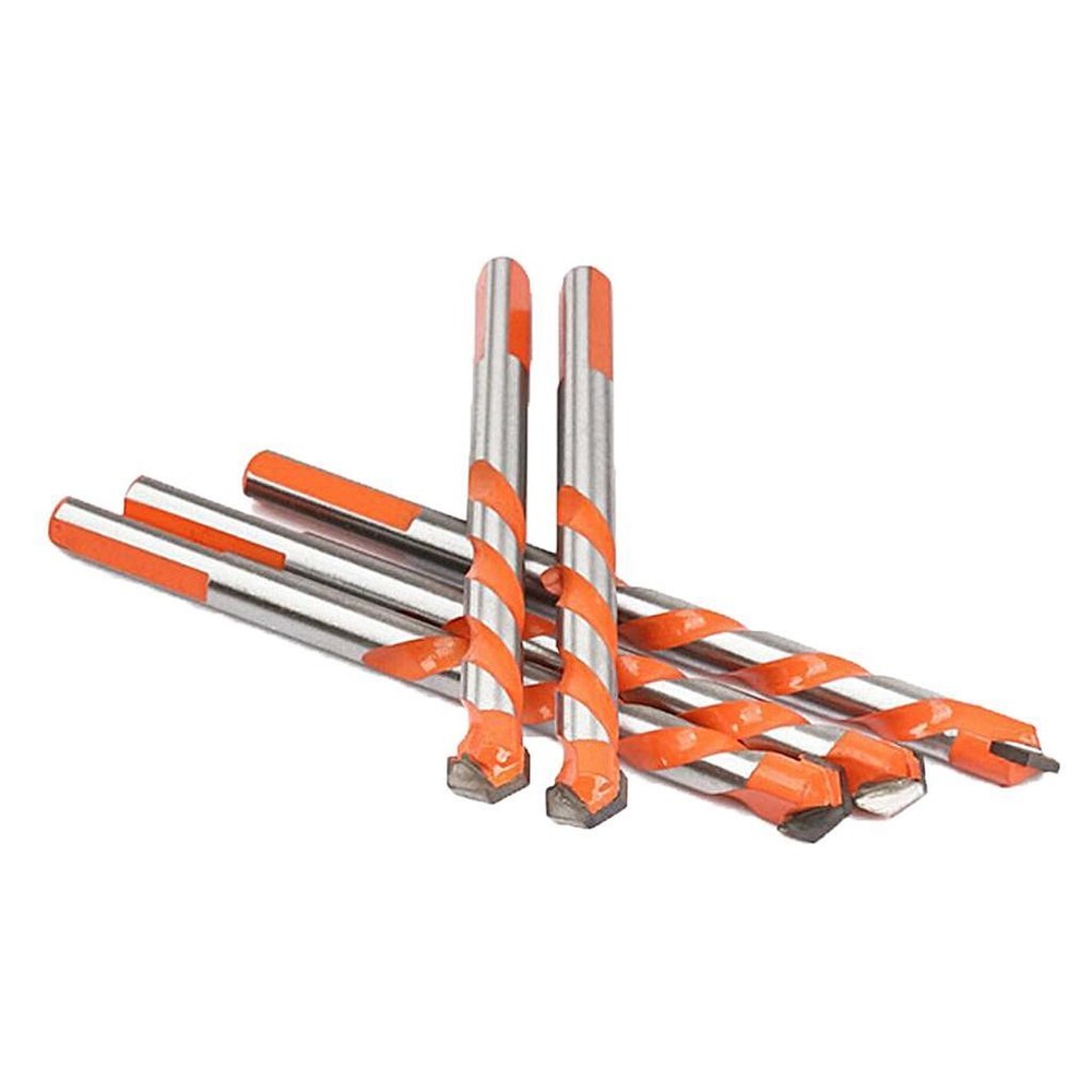 Lots 5 Triangular Glass Brick Wooden Drilling Hole Tools Kit
