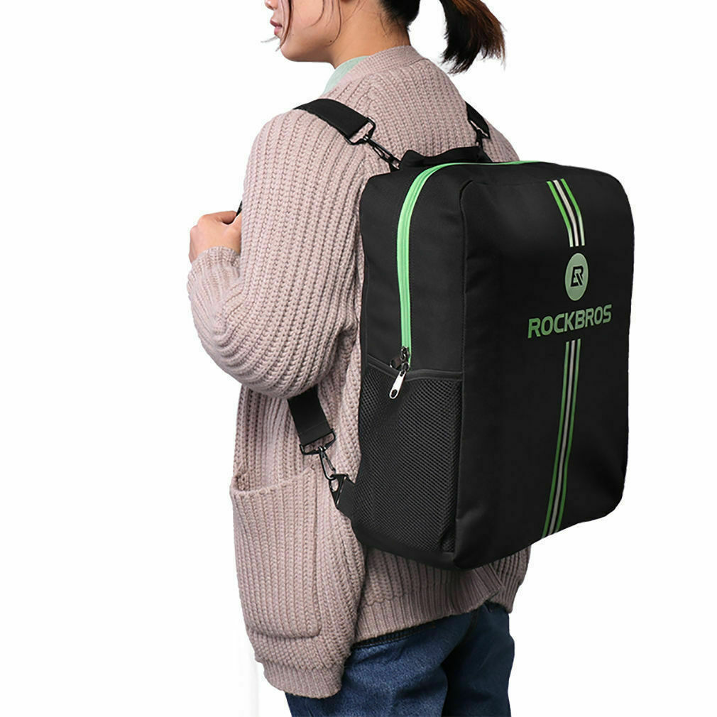 ROCKBROS Folding Bike Carrier Bags With Storage Bag High Capacity Easy Carry Bag