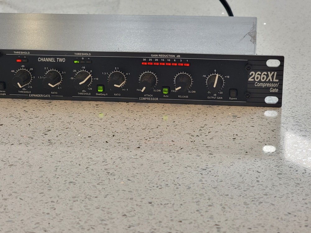 DBX 266XL Stereo Compressor Gate 2 Channel Dynamics Processor | Pro Audio