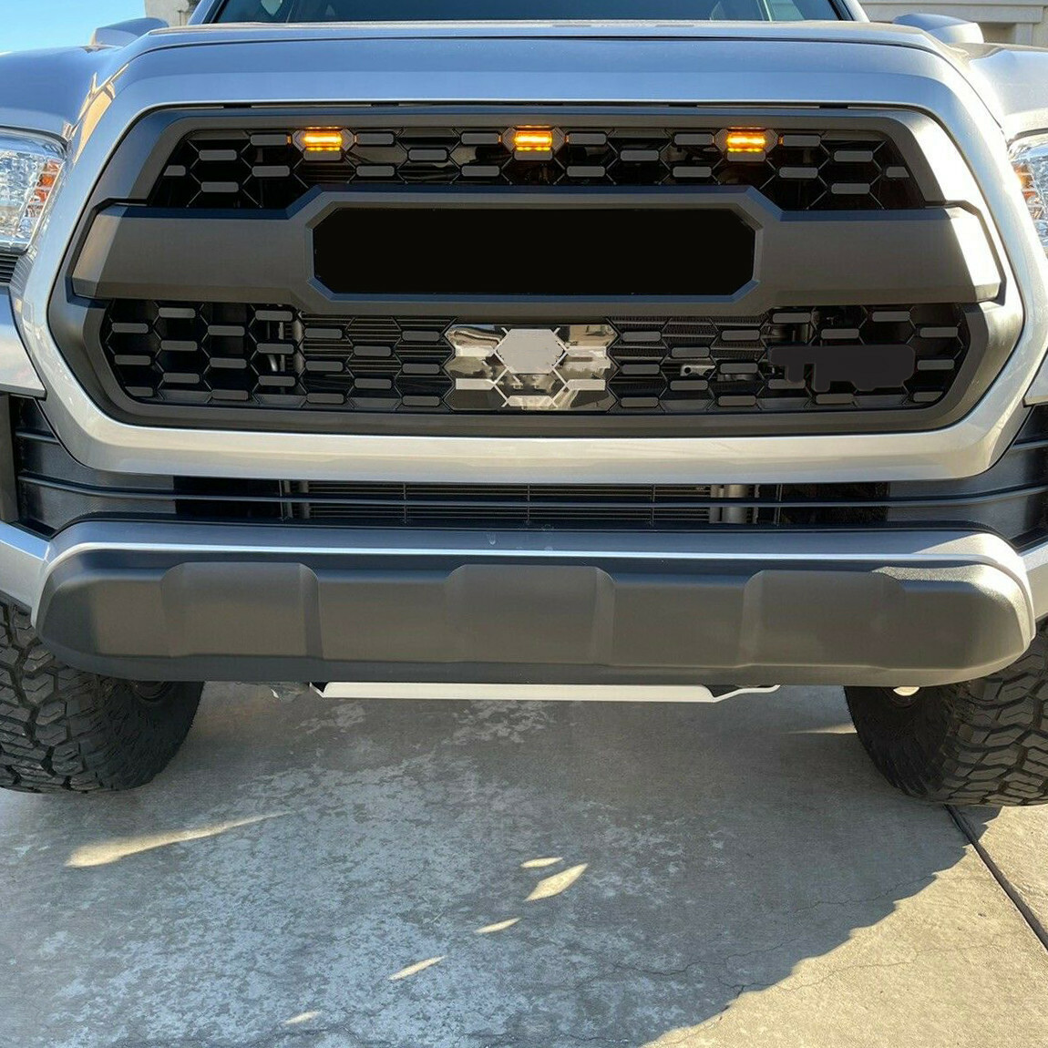 FOR Toyota Tacoma 2016-2022 Black Front Bumper Lower Valance Panel Skid Plate