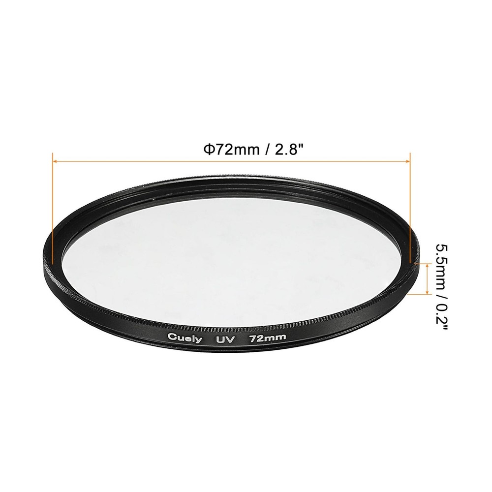 UV Lens Filters, 72mm Thin Protective Multilayer Frame