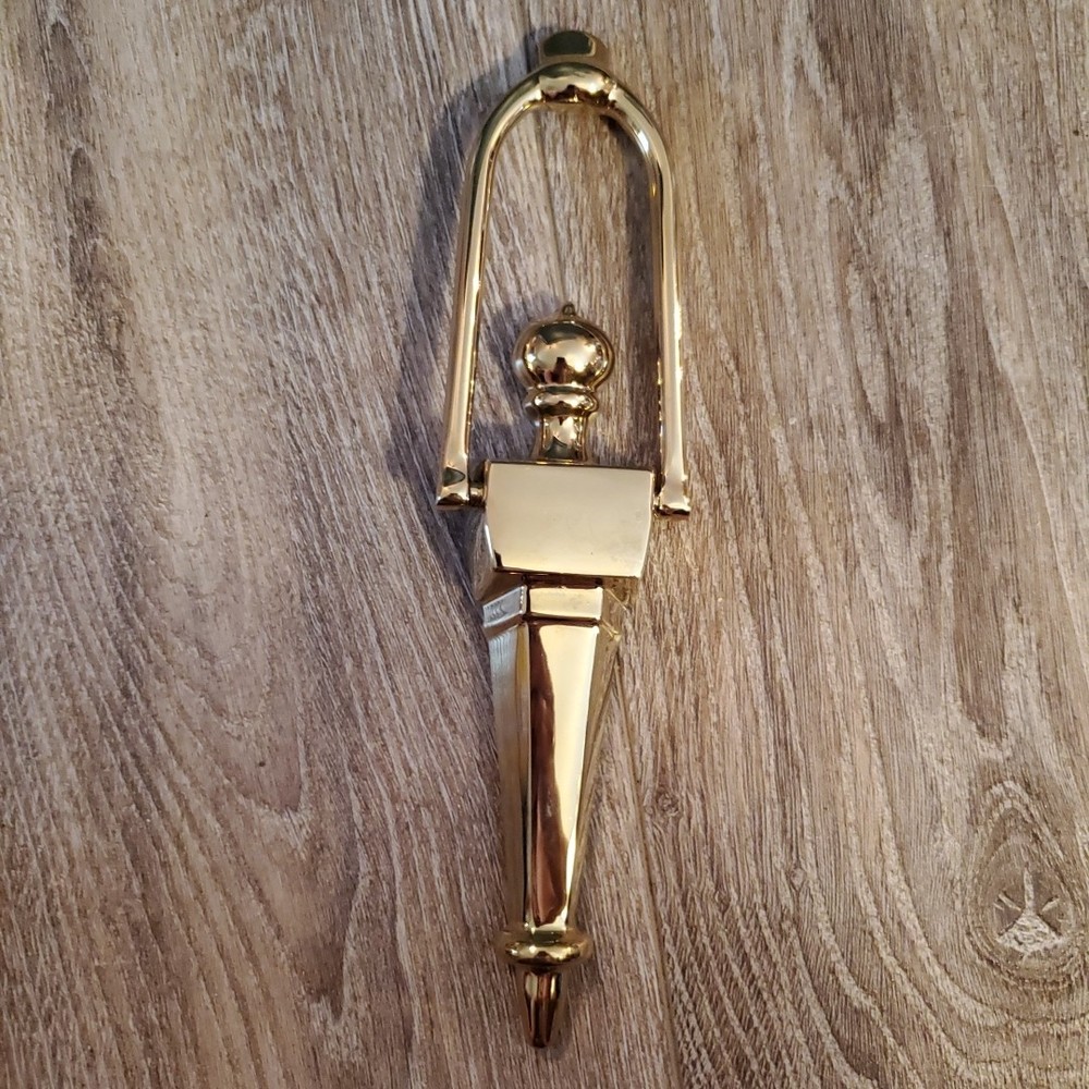 Emtek Polished Solid Brass Door Knocker Victorian No Scratches