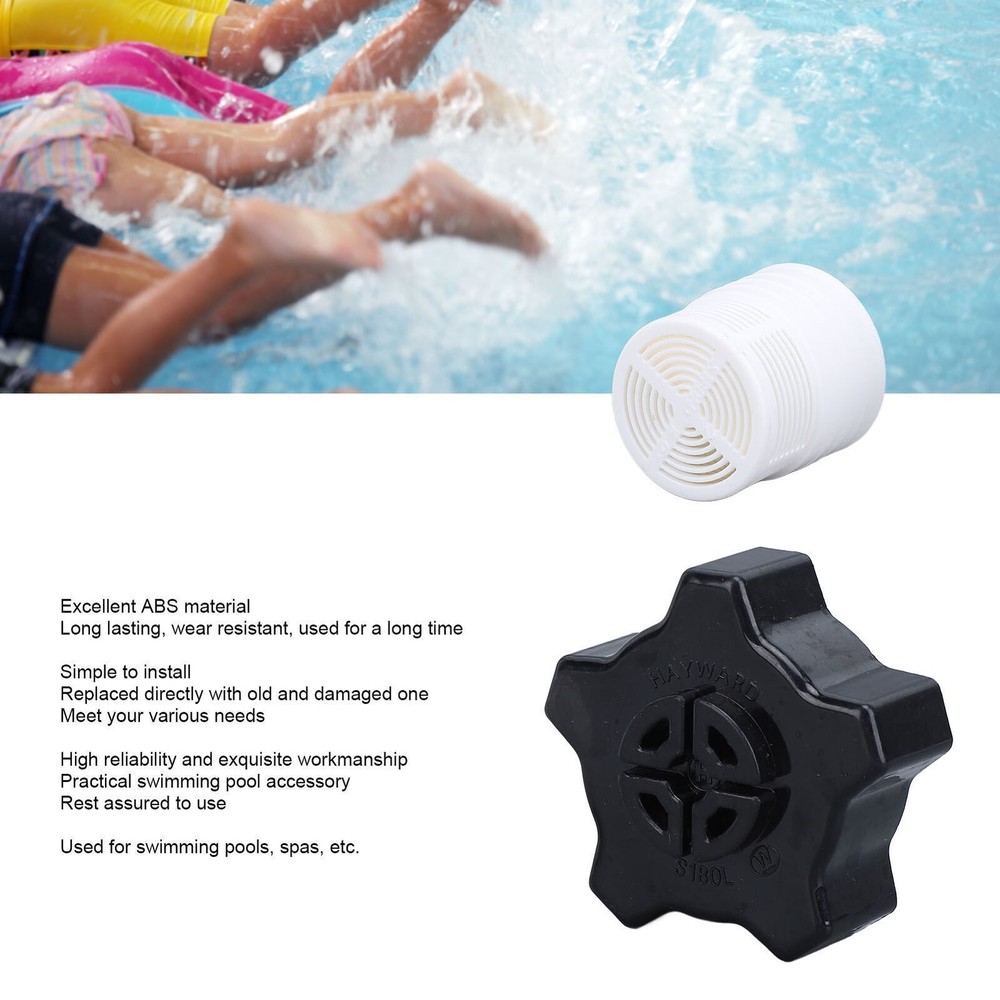 2 Set Drain Cap Assembly Pool Sand Filter Gasket Screen Replacement