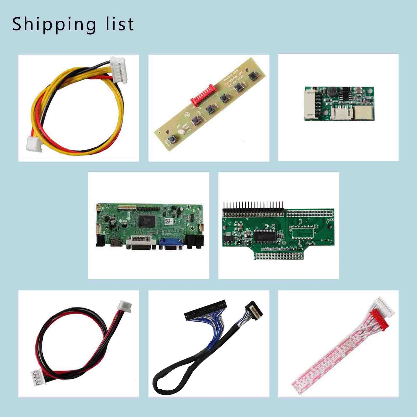 HDMI DVI VGA LCD Controller Board For 10.4 in 640X480 NL6448BC33-70D LCD Screen