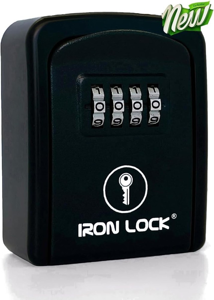Metal Wall Mount 4-Digit Combination Lock Box - Secure Your Keys Effortlessly