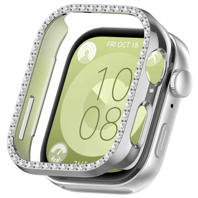 Huawei Watch Fit3 Silver Electroplated PC Protective Case Half Cover