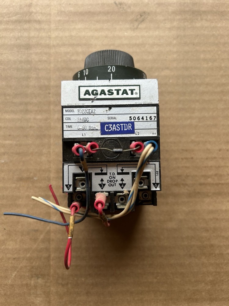 Agastat Model 702201A2 time delay relay.