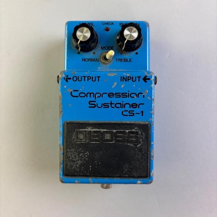 BOSS CS-1 Compression Sustainer Transparent Switch used from japan