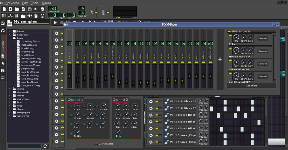 Pro Music Production Software Beat Maker MultiTrack Audio Editor Mixing DAW