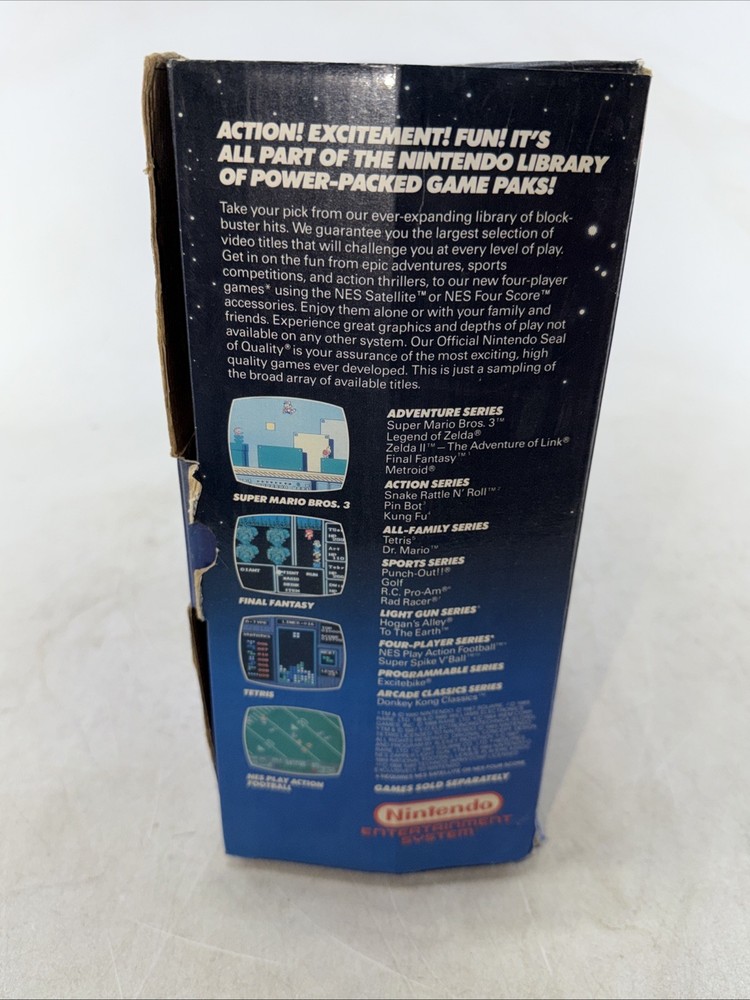 Oval Seal NES Action Set BOX ONLY Nintendo 1990 🔥