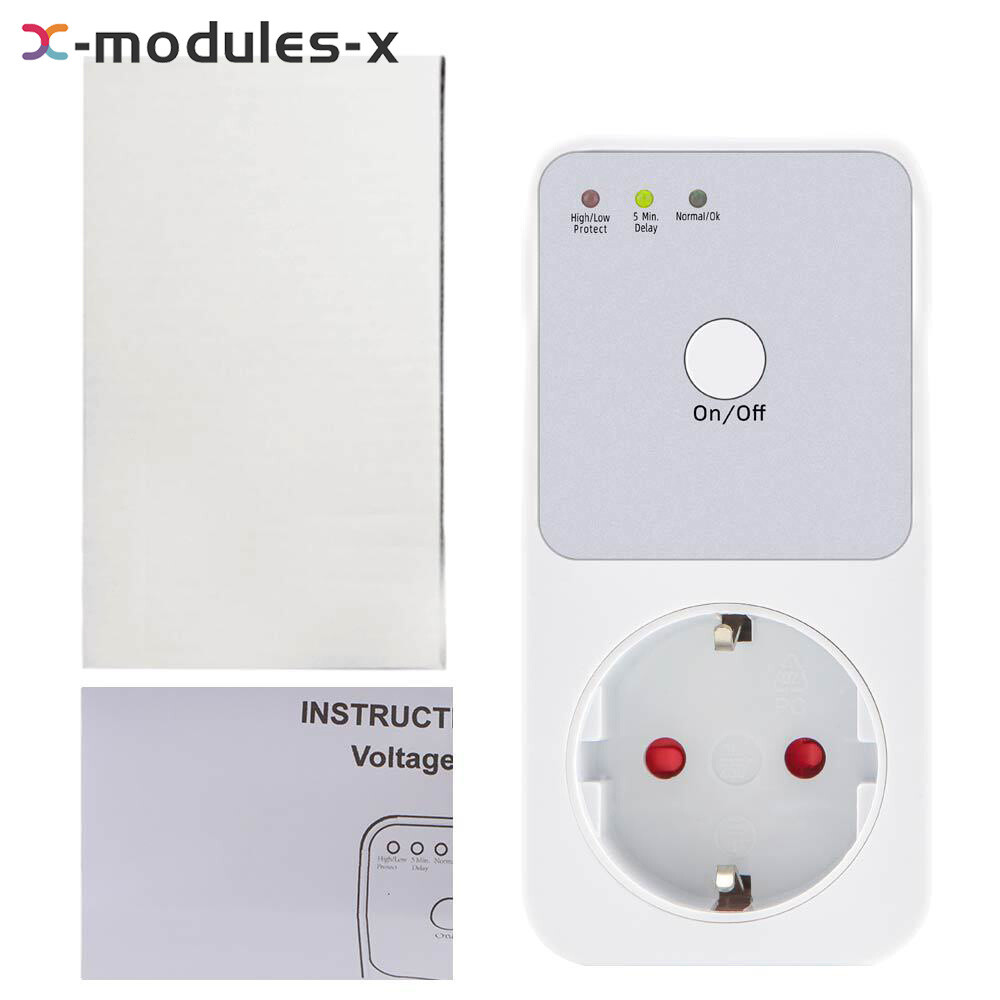 Automatic Voltage Protector AC 220V Power Surge Safe Protector Socket Switcher
