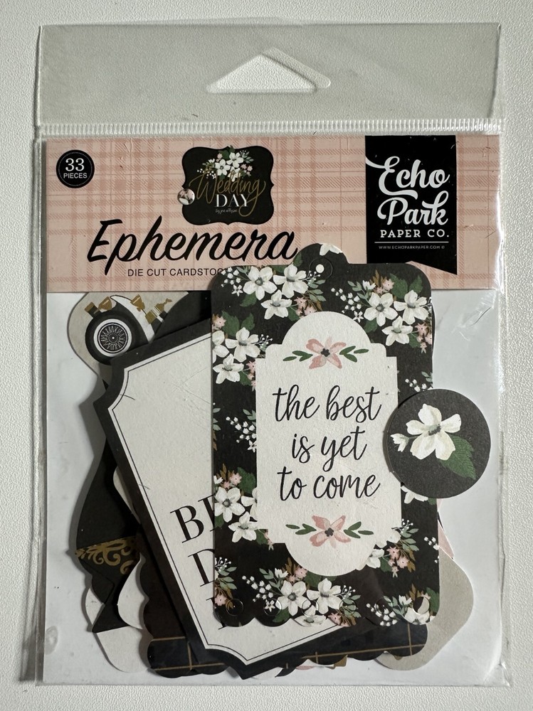 Echo Park Ephemera Die Cut Packs Multiple Variations Available-You Choose