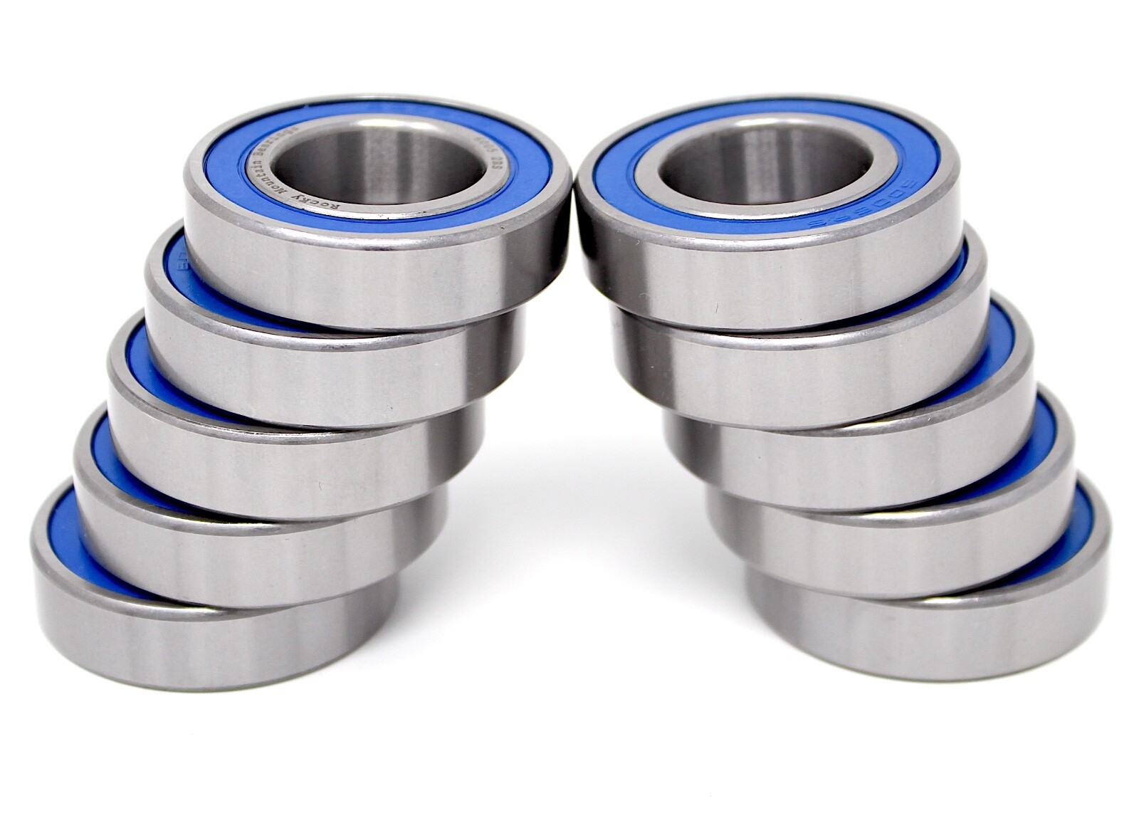 (10) 6005-2RS HD Rubber Seal Ball Bearing 25x47x12, 6005RS EMQ - 5 Year Warranty