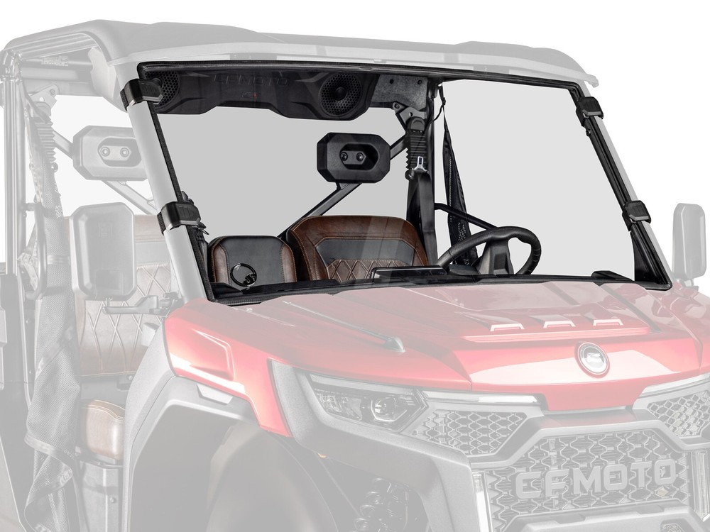 SuperATV Pro-Scratch Resistant Full Windshield for CFMoto UForce U10