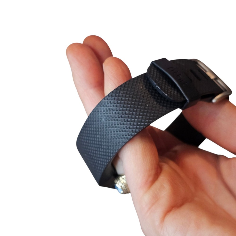 Fitbit Charge HR Wireless Activity Wristband - Size Large - Black UNTESTED